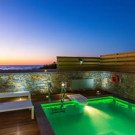 Willa Marvelous Rethymno Kokushibo 2 Bedrooms Front Private Outdoor Swimming Pool And Hot Tub *